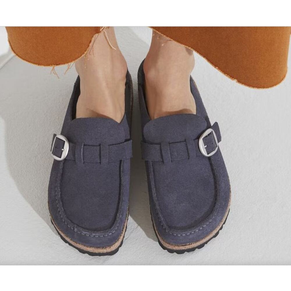BIRKENSTOCK Buckley clog shoes Suede Leather Navy size EU 42 US 11 narrow/medium